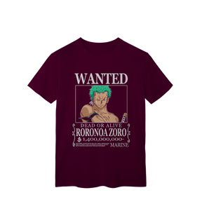 Camisa T-Shirt Classic Wanted Roronoa Zoro