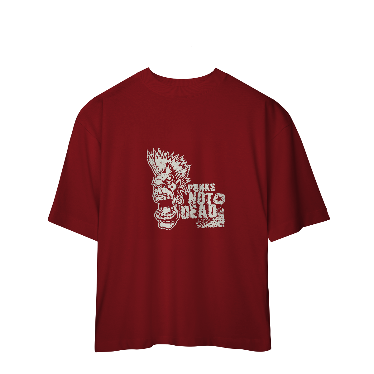 Camiseta Oversized Punk Not Dead