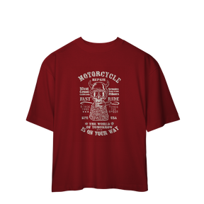 Camiseta Oversized Motorcicle Is On Your Day