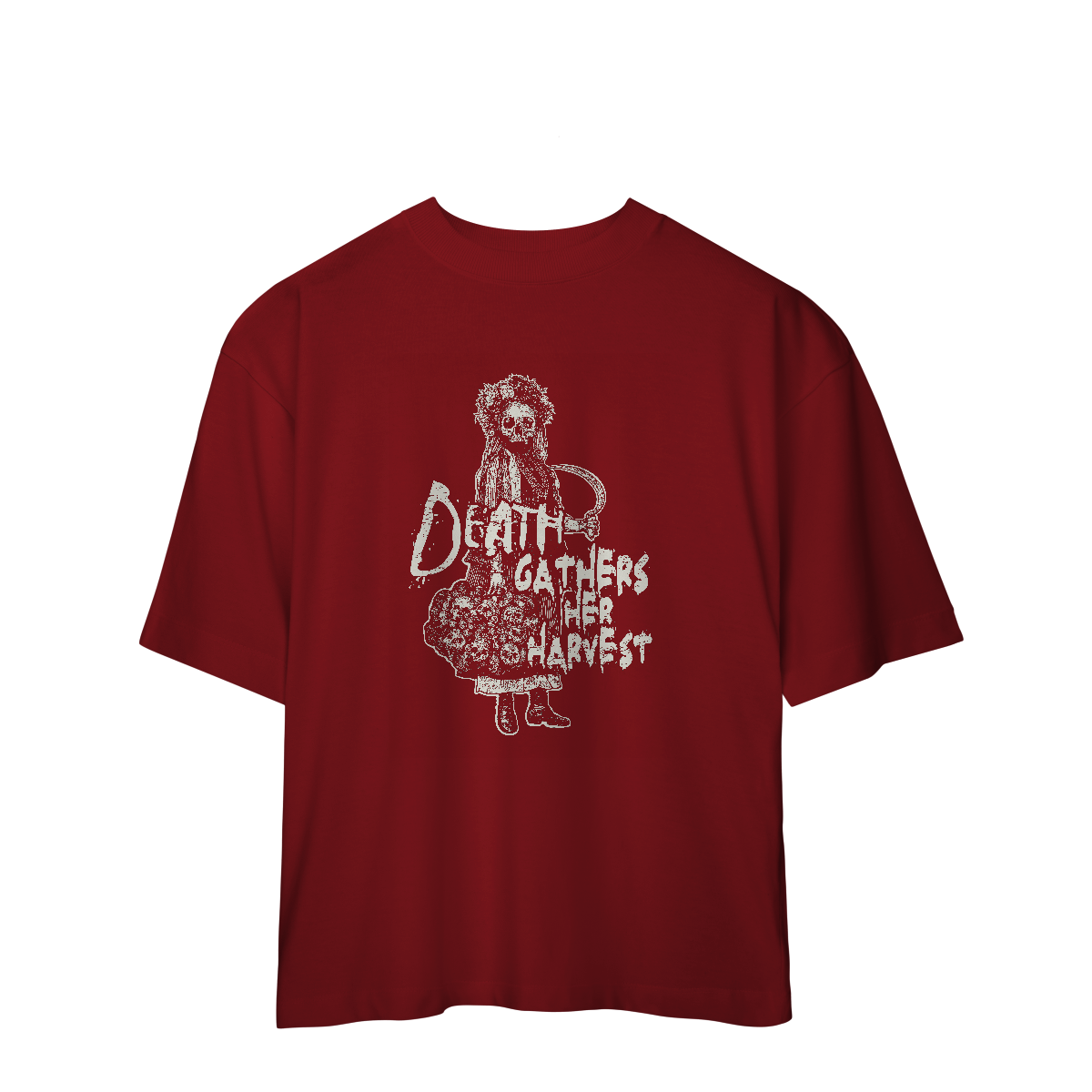Camiseta Oversized Death Gangster her harvest