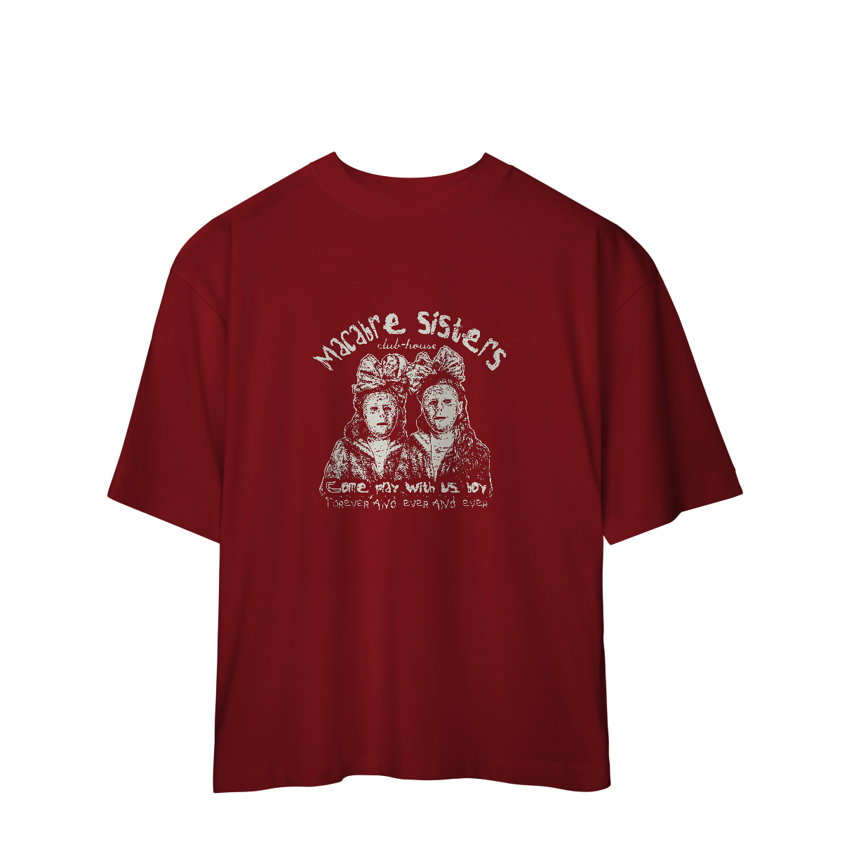 Camiseta Oversized Macabre Sisters