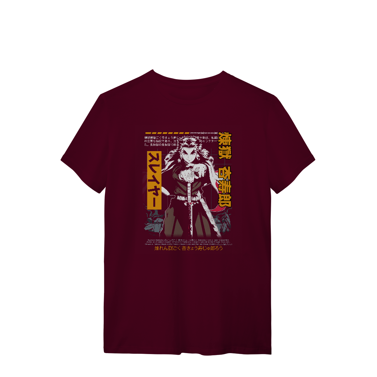 Camisa T-Shirt Quality Rengoku Damon Slayer