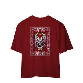 Camiseta Oversized Caveira Mexicana