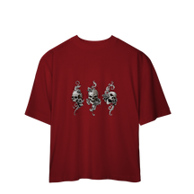 Camiseta Oversized Three Skulls