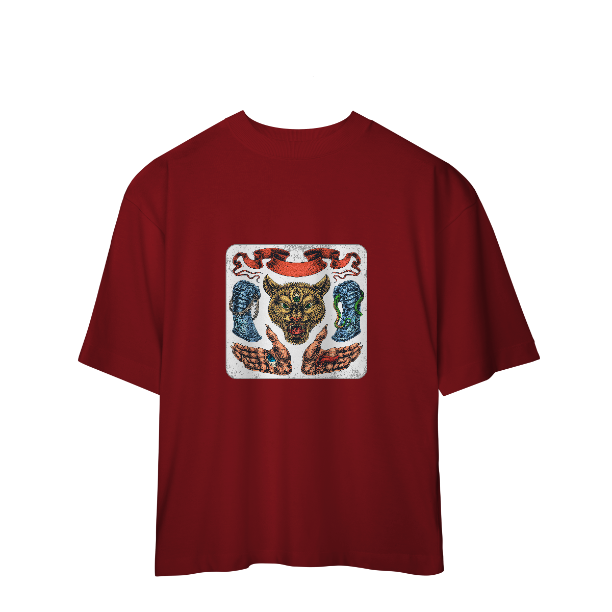 Camiseta Oversized neotradicional/ocultista
